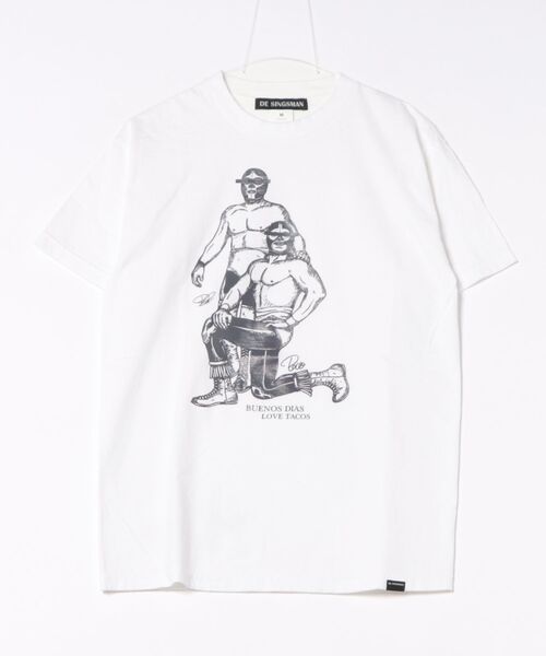 

Футболка оверсайз с принтом PP TACOS MAN JUGLANS, DE SINGSMAN, белый