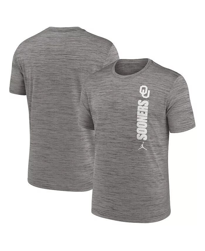 

Мужская футболка Heather Gray Oklahoma Sooners 2024 Sideline Velocity Performance Jordan