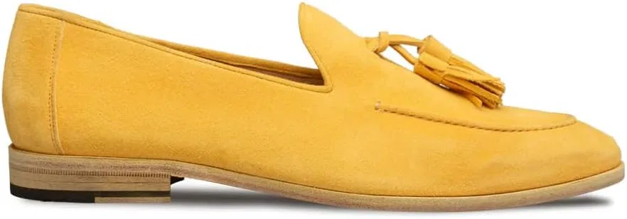 Лоферы замшевые Mezlan Gades Lemon