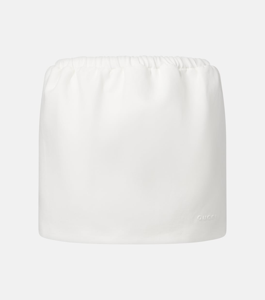

Тюльпановая льняная мини-юбка Gucci, Natural White