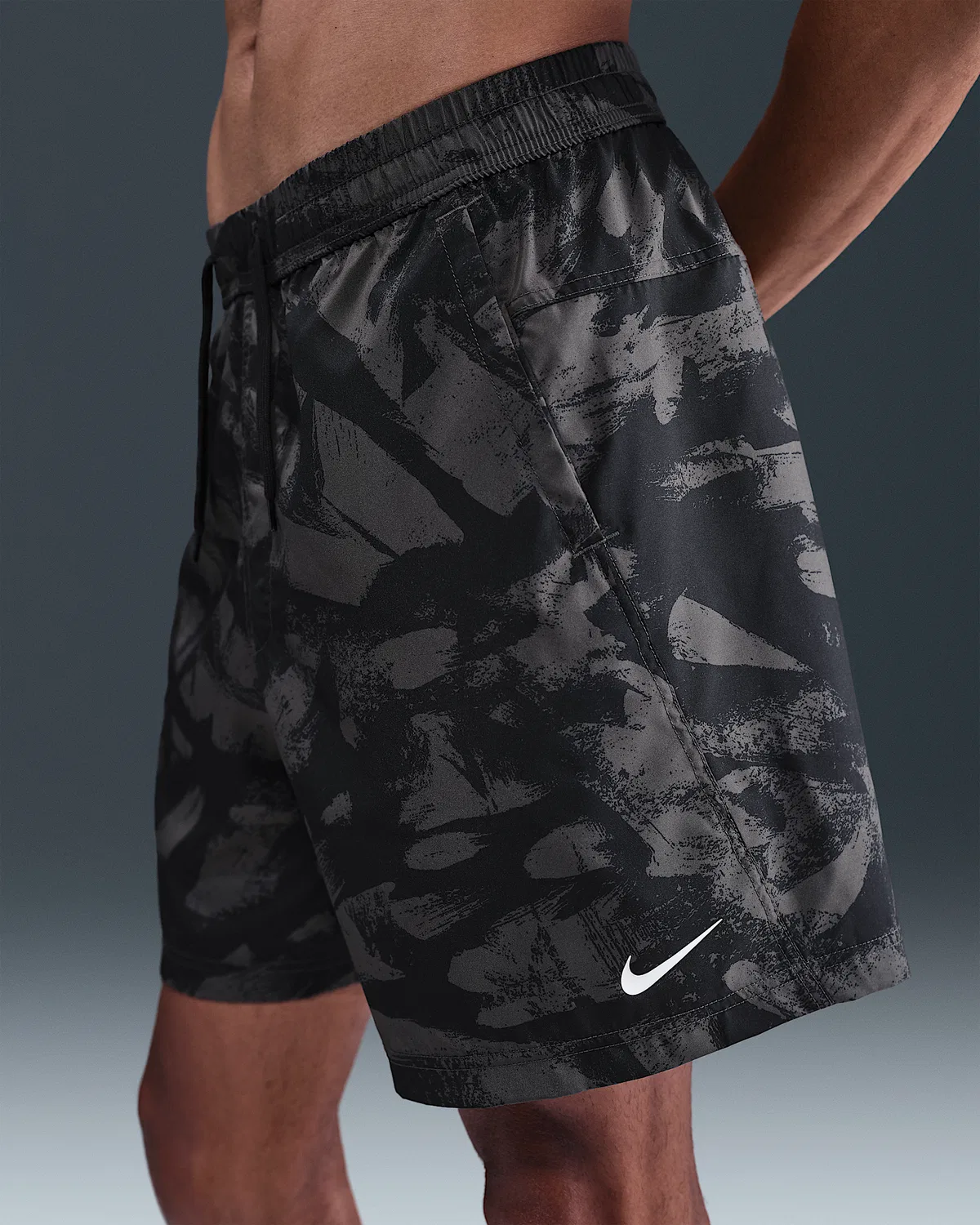 Мужские шорты Nike Form Dri-FIT 7" Unlined Versatile, Anthracite/White — фото 2