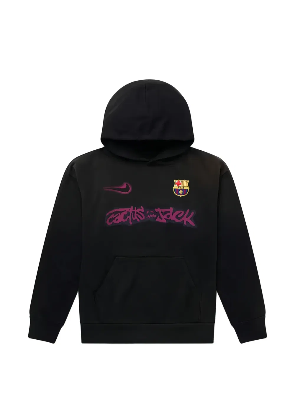 Худи с логотипом ФК Барселона в виде кактуса X Travis Scott x FC Barcelona Nike, черный