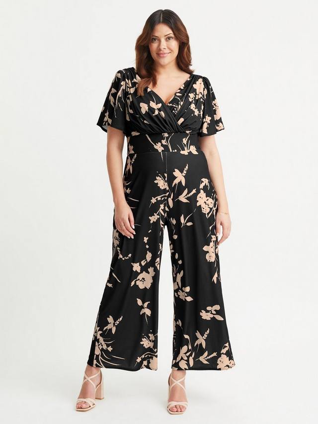 

Комбинезон в цветочек Scarlett & Jo, цвет Black/Cream