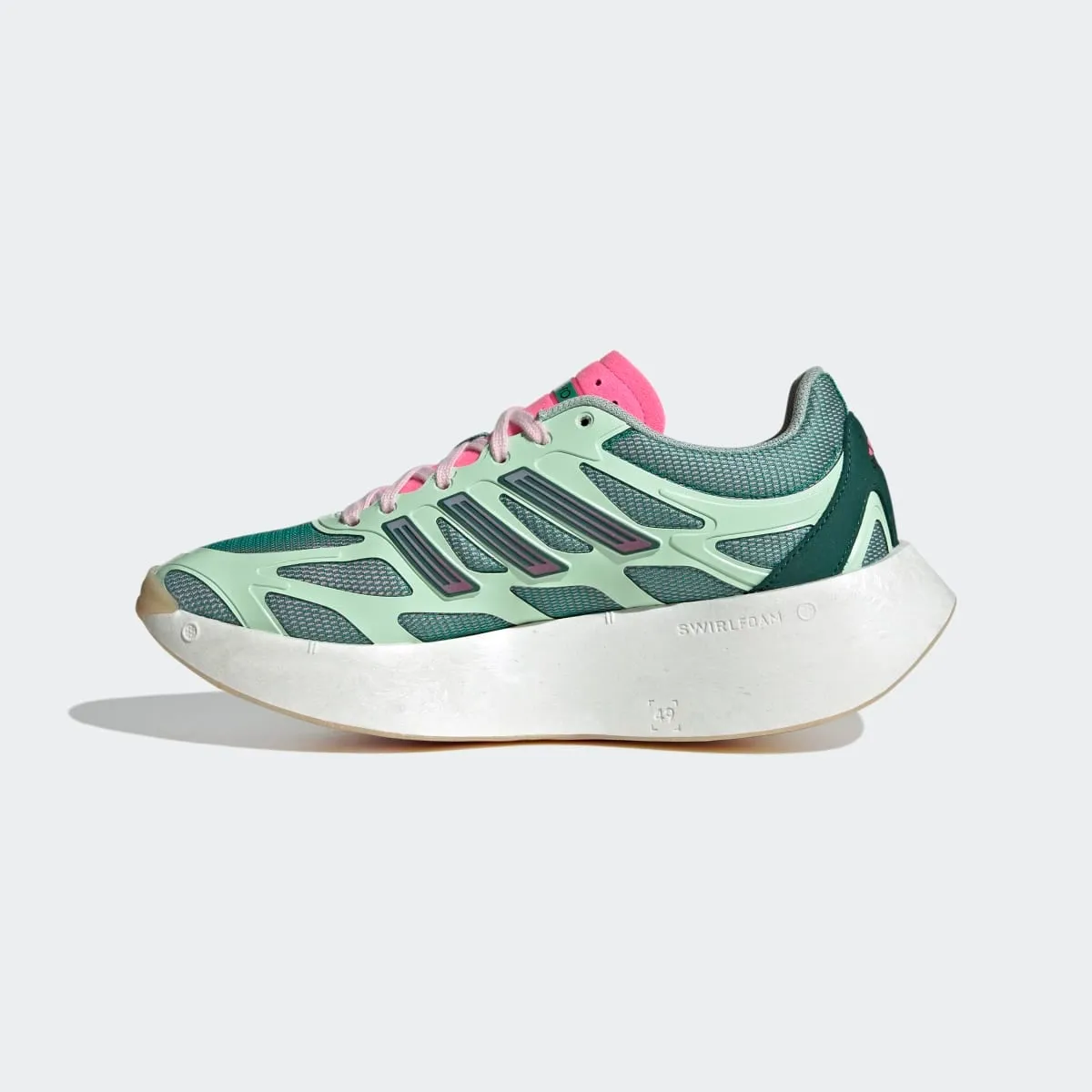 Кроссовки для женщин Adizero adidas, зеленый — фото 4
