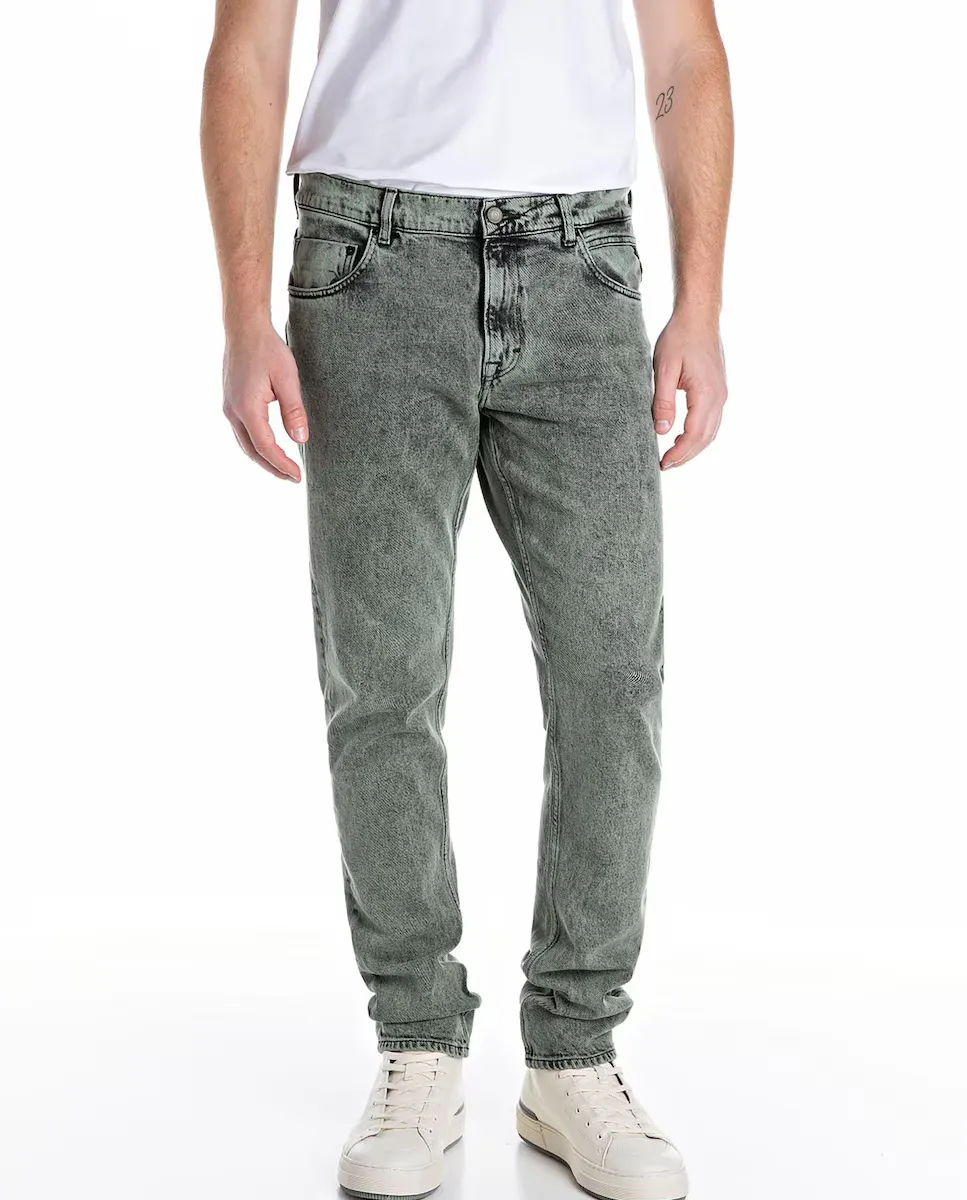 

Мужские джинсы-вакеро slim fit с карманами Replay, серый
