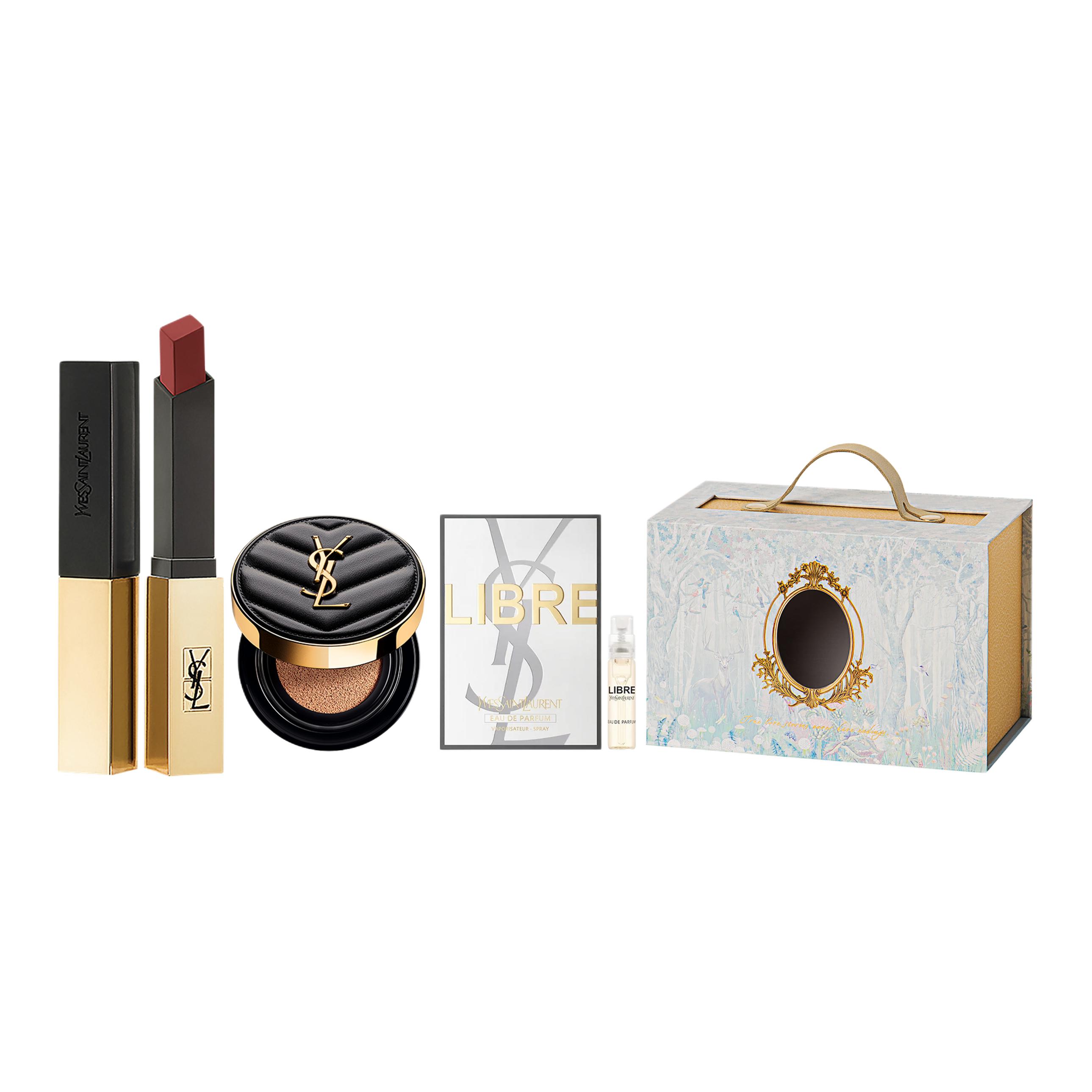 

Набор помад Luxury Premium Tie Dye Box, легко растушевывается, велюровое покрытие, натуральный матовый эффект, комплект из трех штук SAINT LAURENT