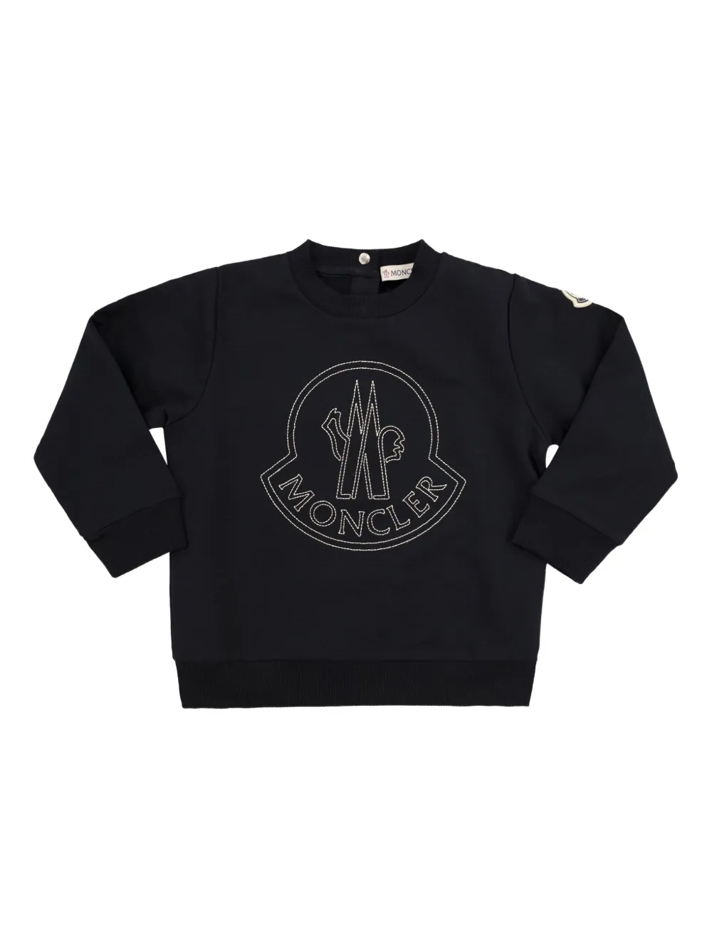 

Толстовка с вышитым логотипом Moncler Enfant, синий