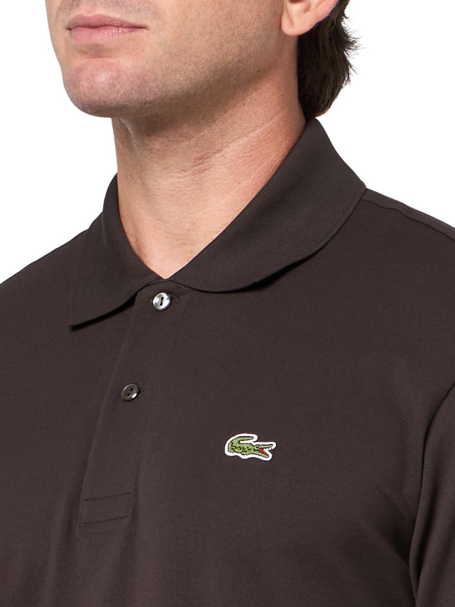 Мужская поло Lacoste Classic Fit L.12.12 из легкого пике, Port — фото 3