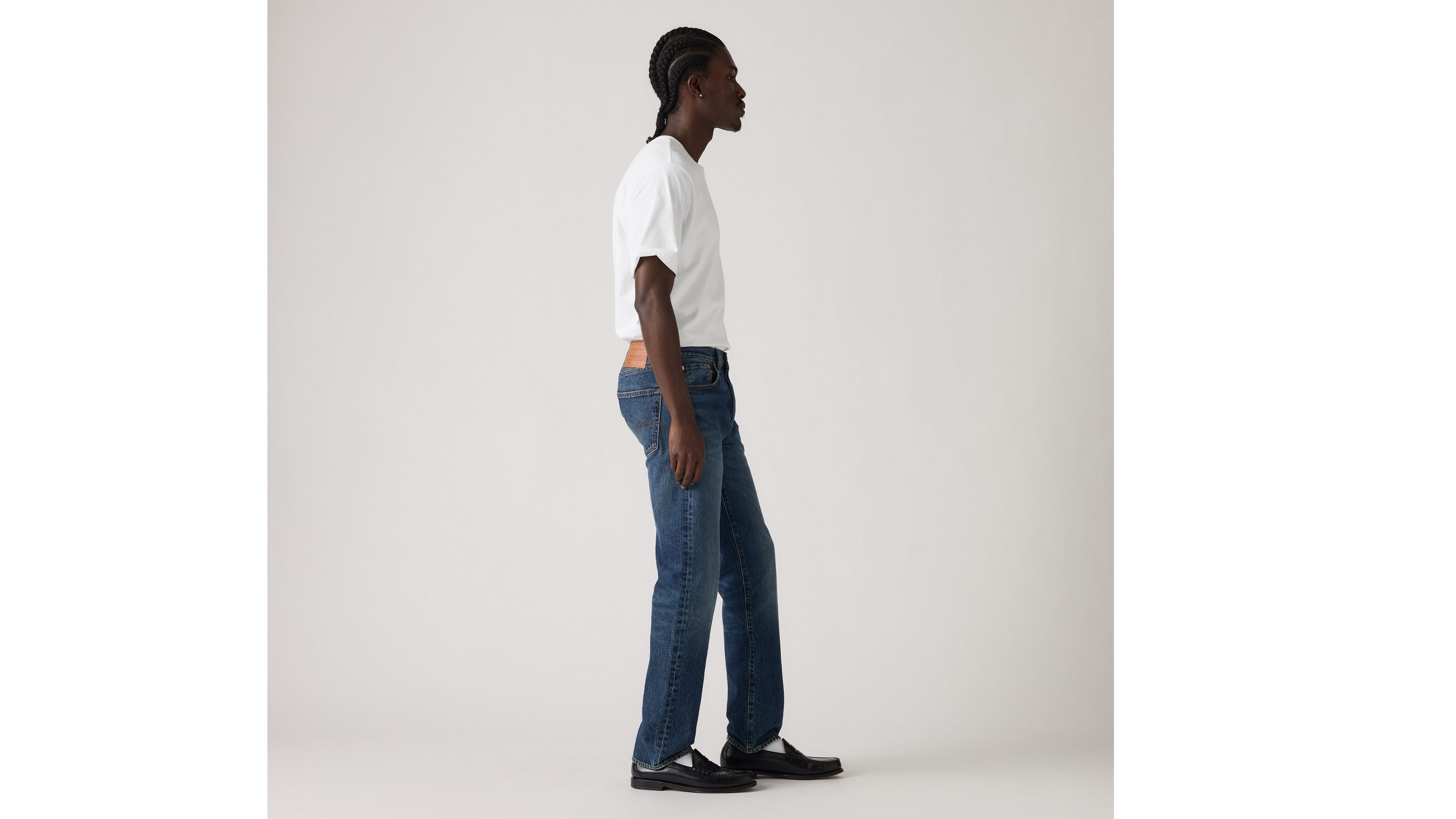 Мужские джинсы Levi's 501 Original Thermodapt, насыщенный темно-синий — фото 4