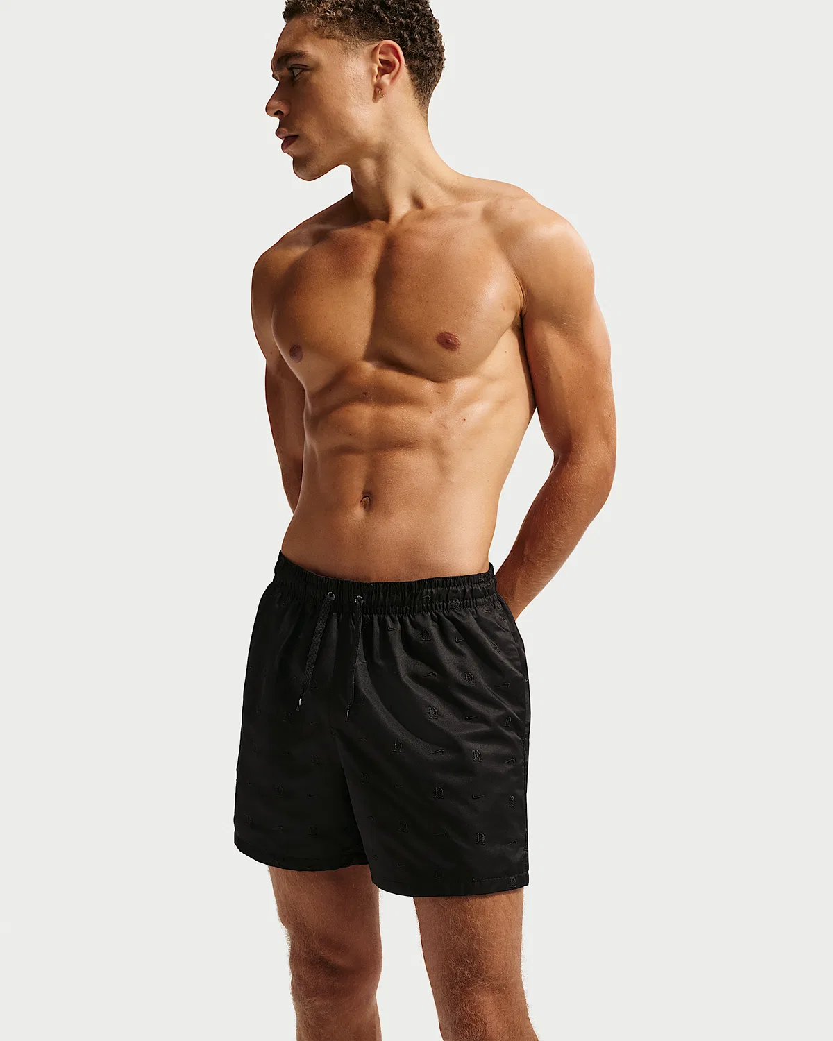 Мужские плавательные шорты Nike Swim Breaker 5" с полной подкладкой, Black — фото 4