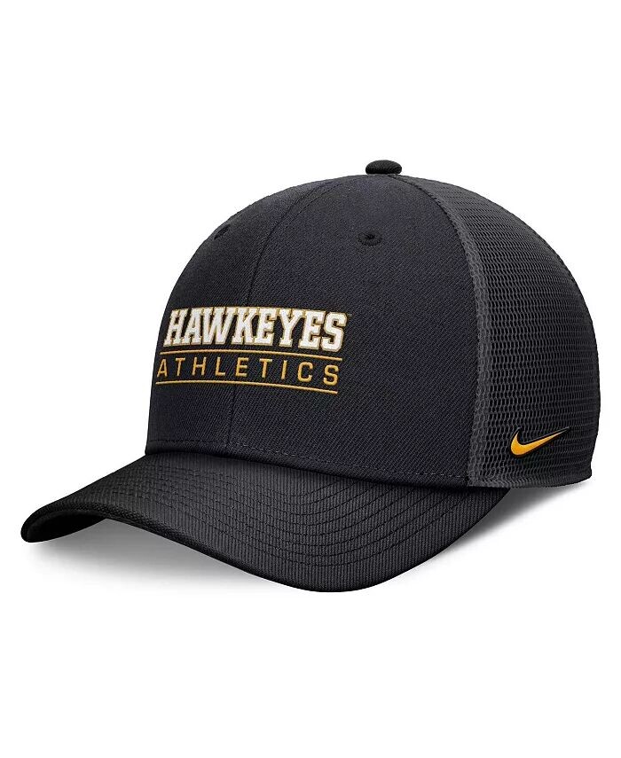 

Мужская черная кепка Iowa Hawkeyes Rise Adjustable Nike