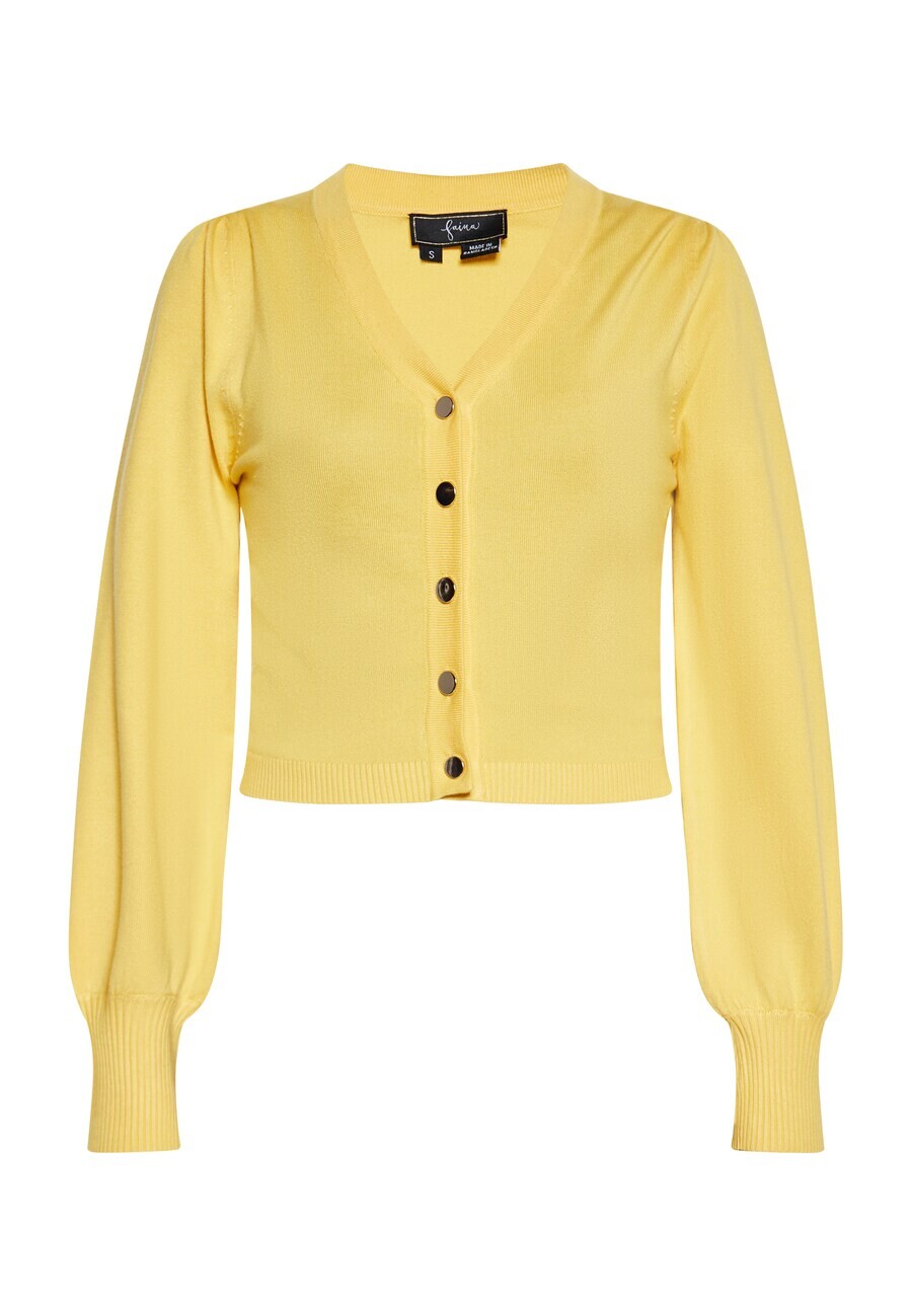 

Вязаный кардиган faina Knit Cardigan, цвет light yellow