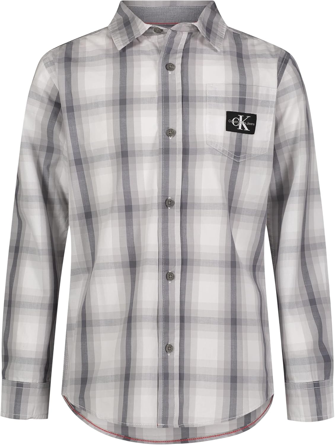 

Рубашка Calvin Klein Legacy для мальчиков с длинным рукавом и застежкой на пуговицы, Shadow Plaid