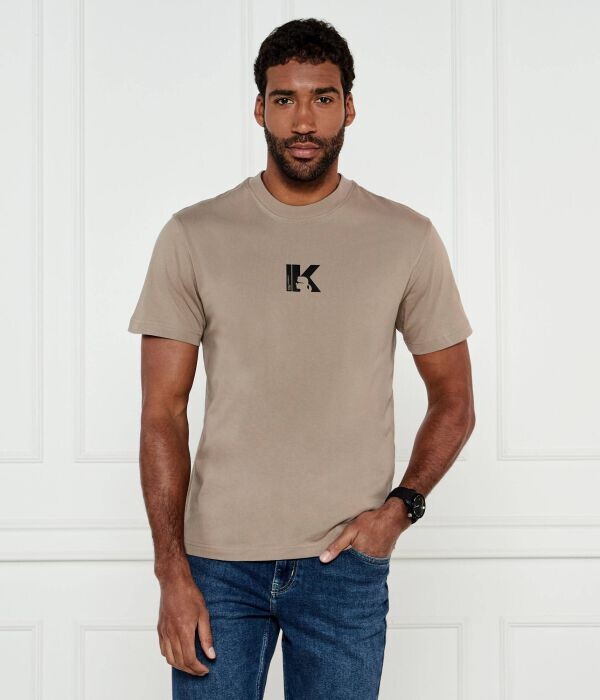 

Футболка мужская Karl Lagerfeld Jeans хлопковая однотонная, бежевый