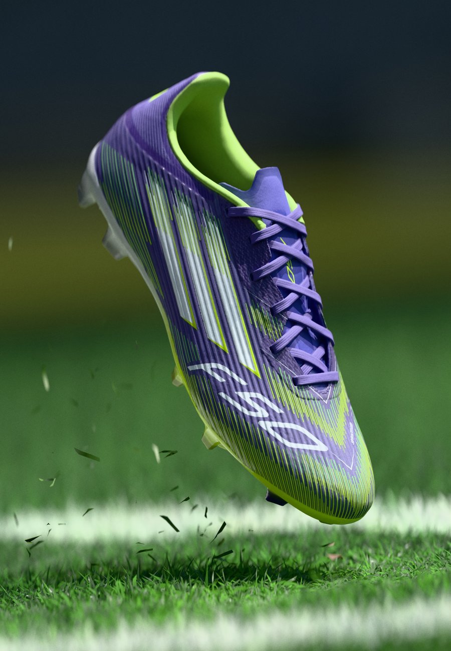

Кроссовки Adidas Performance F50 LEAGUE FIRM GROUND FOOTBALL BOOTS, Purple Rush/Footwear White/Lucid Lemon/Purple