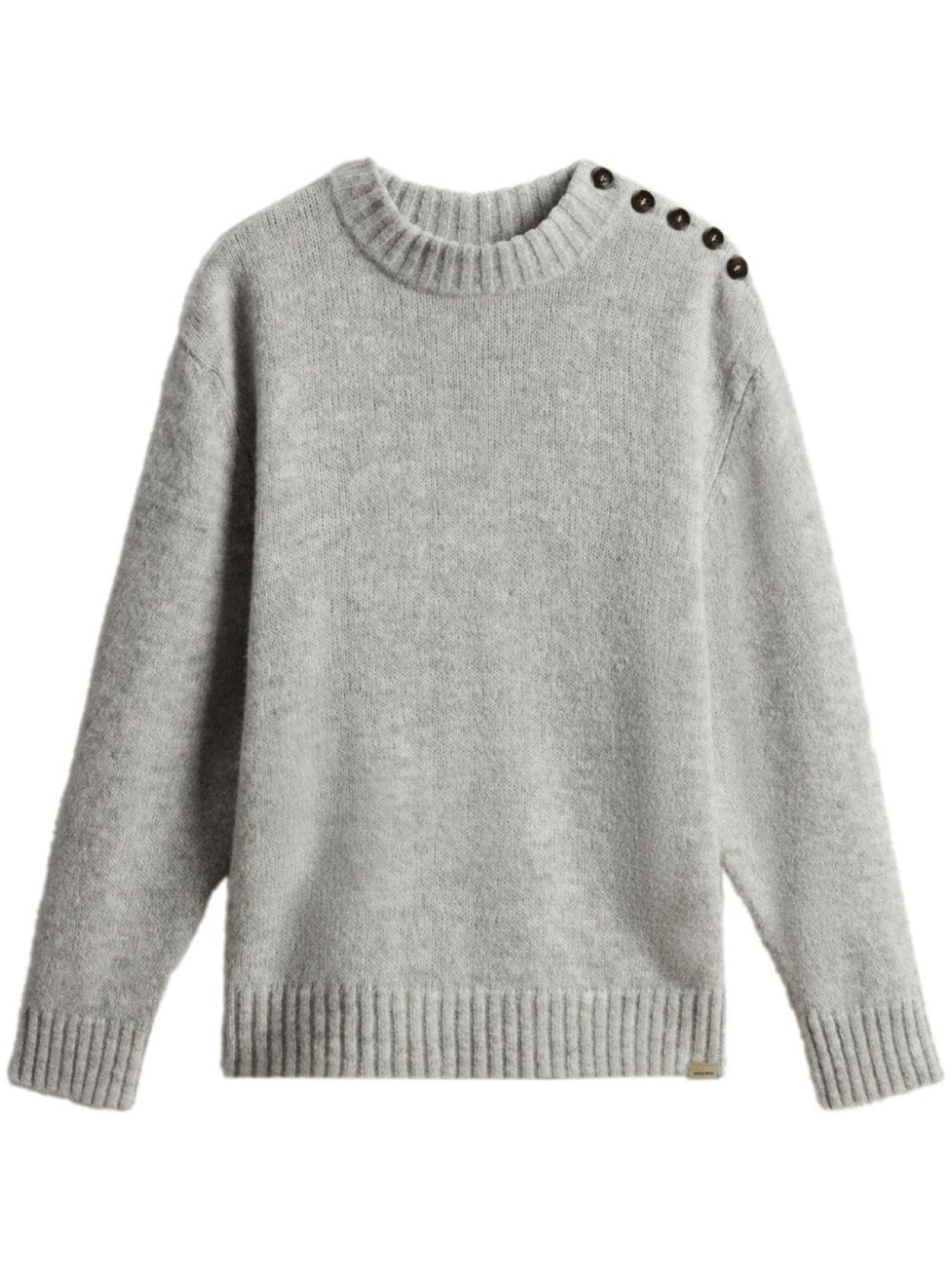 

Woolrich шерстяной свитер с круглым вырезом, серый