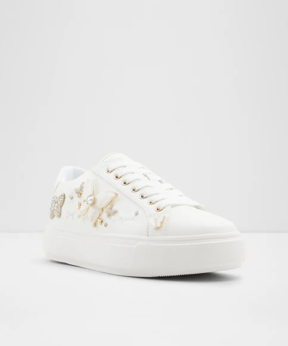 Женские повседневные кроссовки с круглым носком Aldo, белый — фото 2