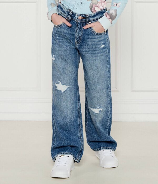 

Джинсы Guess Loose Fit с рваным эффектом, синий