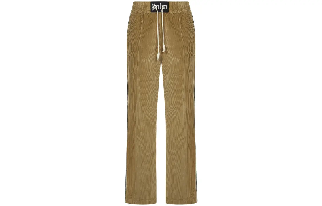 

PALM ANGELS Вязаные спортивные штаны мужские коричневые