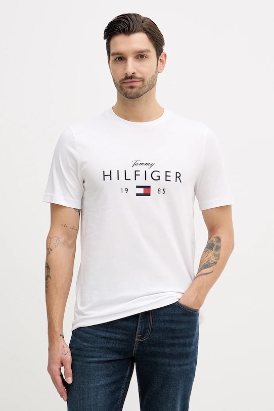 

Хлопковая футболка Tommy Hilfiger, белый