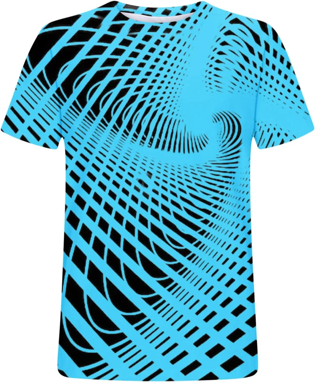 Футболка мужская с 3D оптической иллюзией, Generic, 01-blue — фото 3