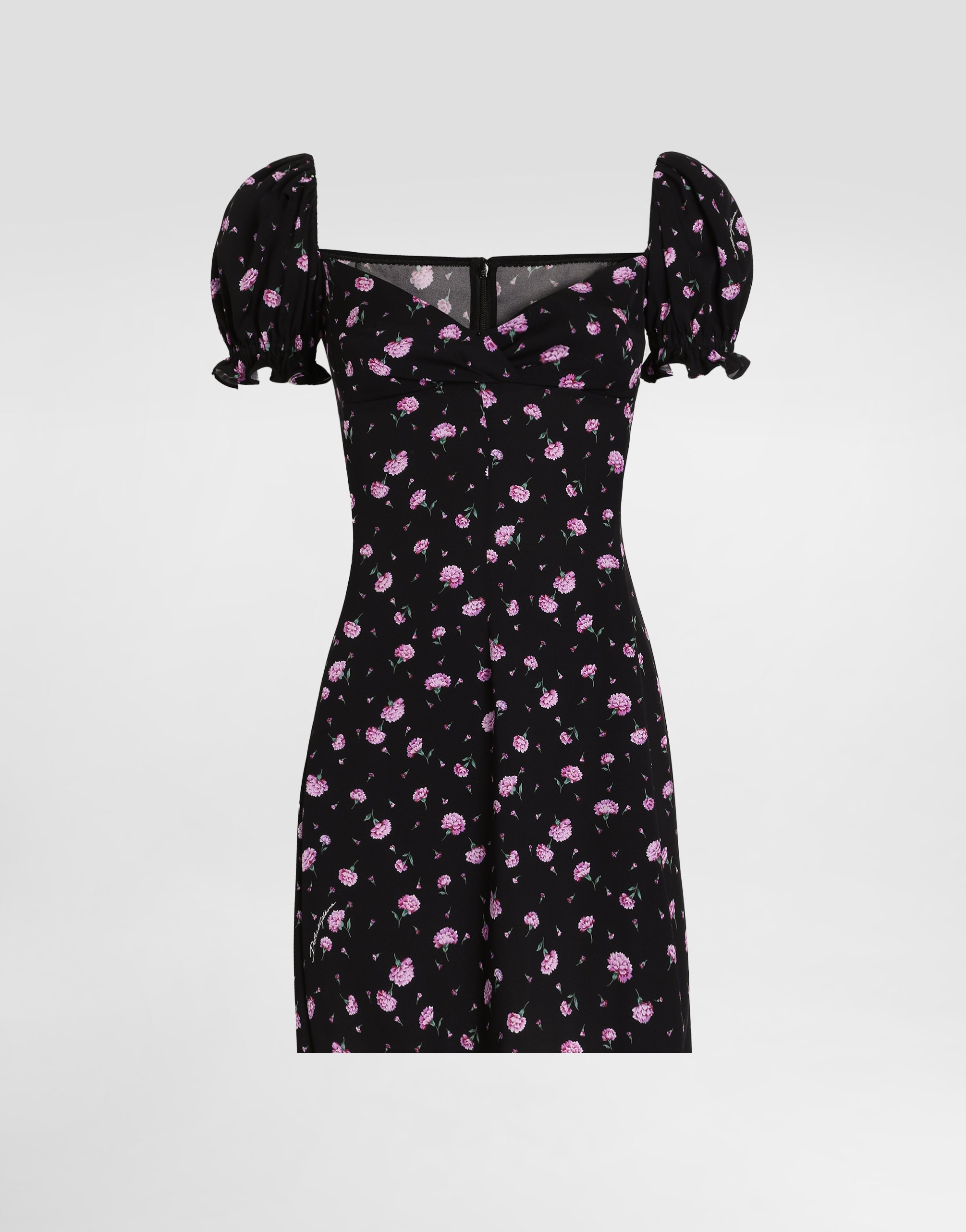 

Платье с принтом гвоздик Dolce & Gabbana, мультиколор