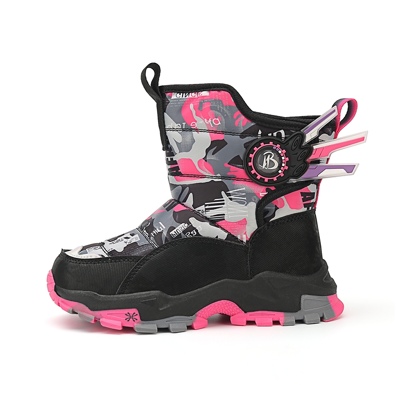 

Детские утепленные ботинки Kids YUZHAOLIN, черный/розовый