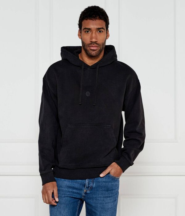 

Свитер расстегнут. Loose fit Hugo Blue, черный