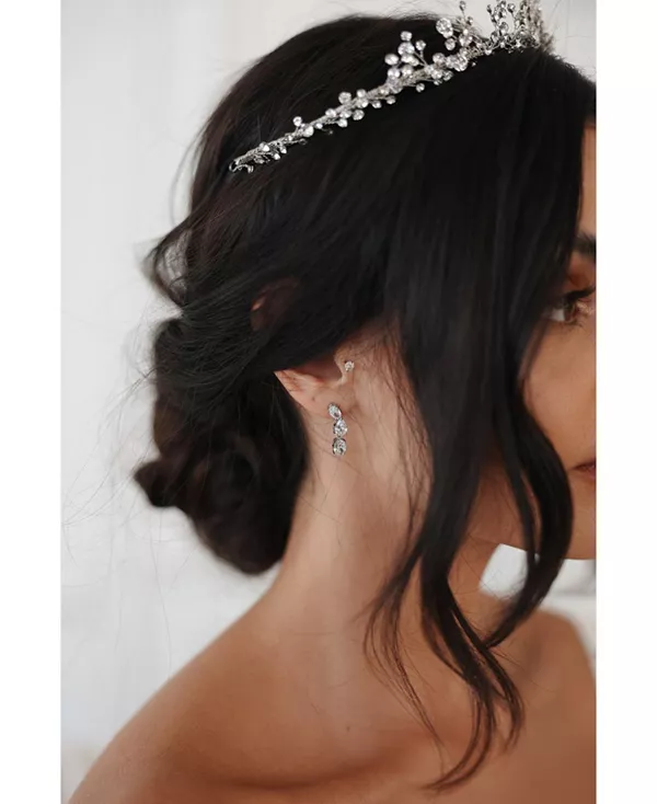 

Серьги с кристаллами Баха Untamed Petals, silver