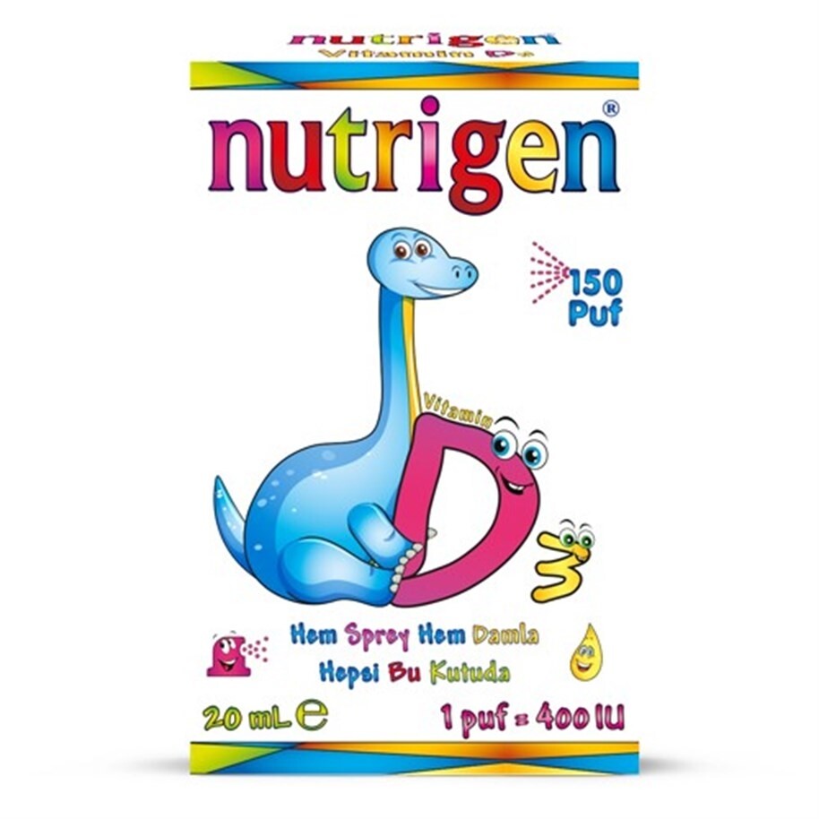 

Нутриген Вит Д 400 спрей+капли NUTRİGEN