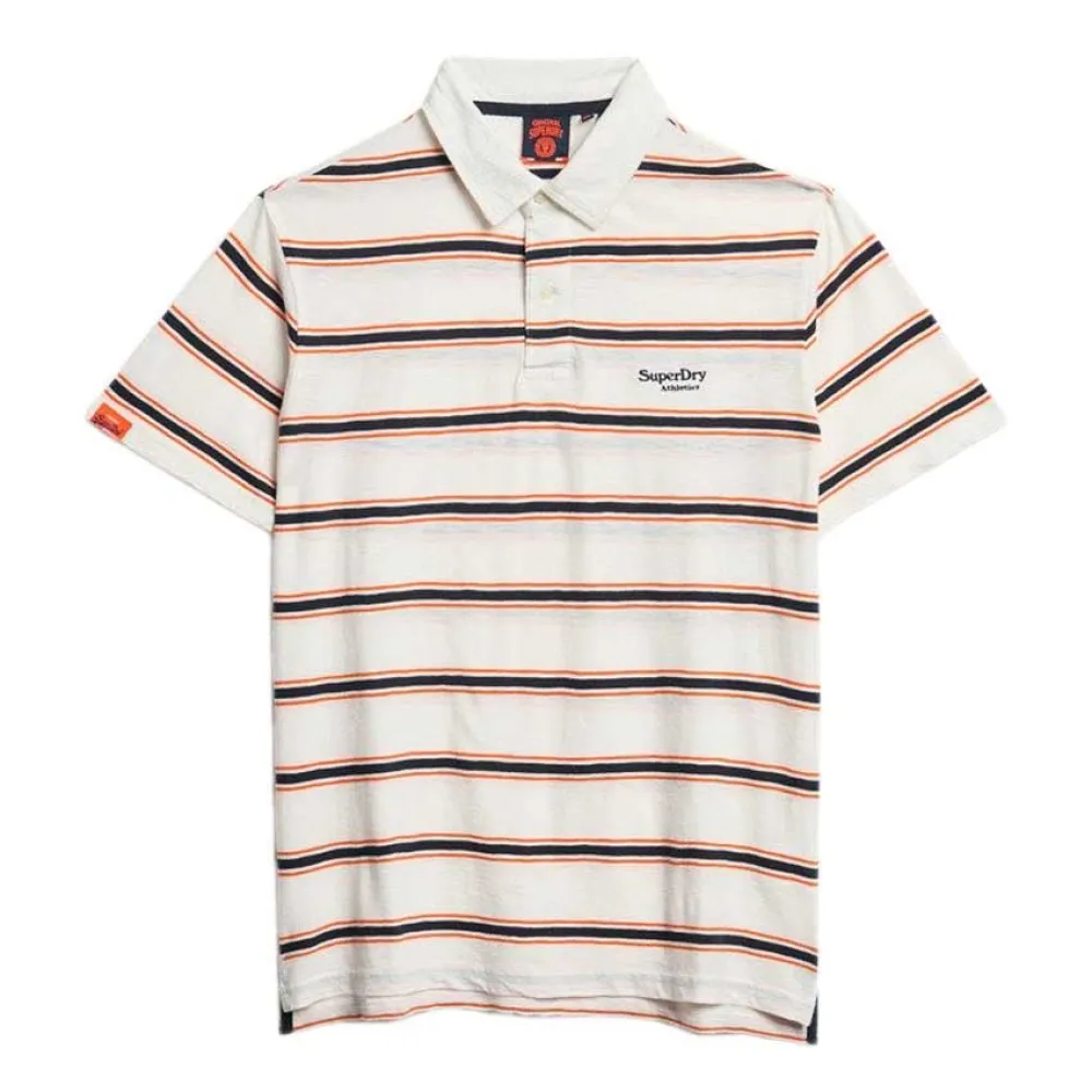 

Поло с коротким рукавом Superdry Lightweight Stripe, белый