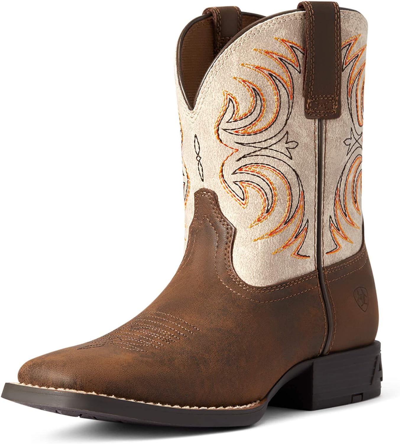 

Детские сапоги ARIAT унисекс Youth Storm Western Boot, коричневый/кремовый