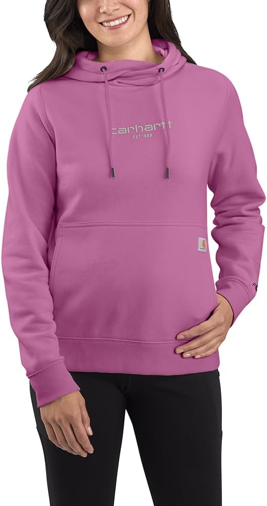 

Толстовка Carhartt Women's 105573, расслабленного кроя, с принтом, легкая, Thistle