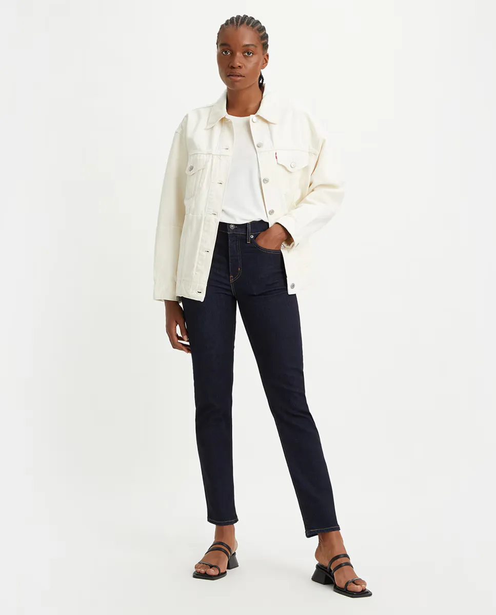 

Женские прямые темные джинсы 724 с высокой посадкой Levi's, цвет Azul Índigo