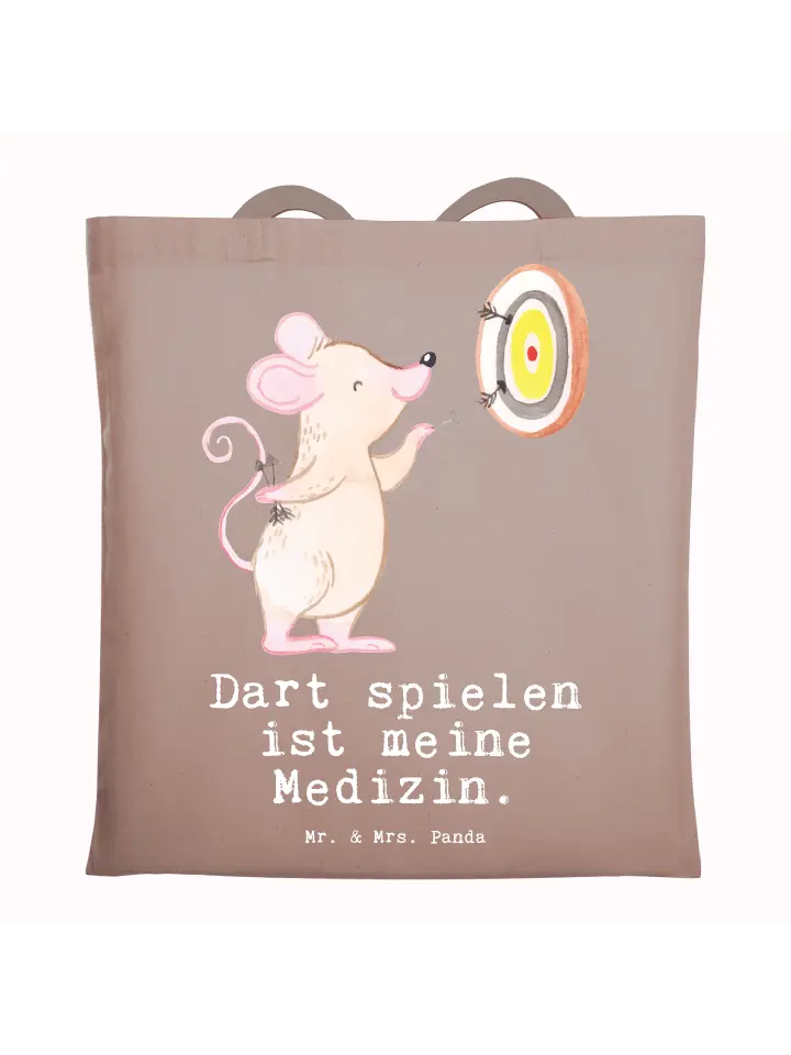 

Сумка для переноски Mr & Mrs Panda Maus Dart spielen, пастельно-коричневый