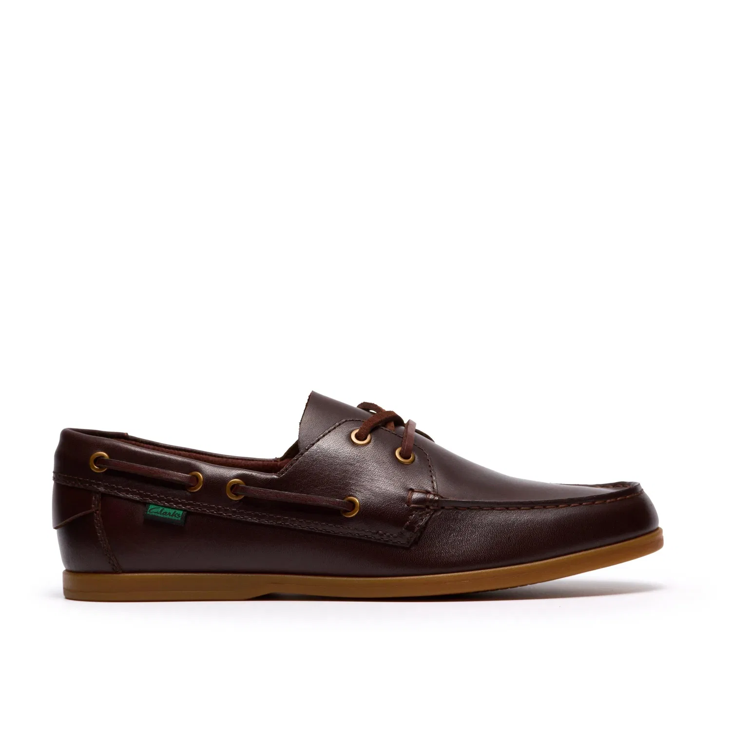 Кожаные лодочные туфли Clarks Charmouth Lace, коричневый
