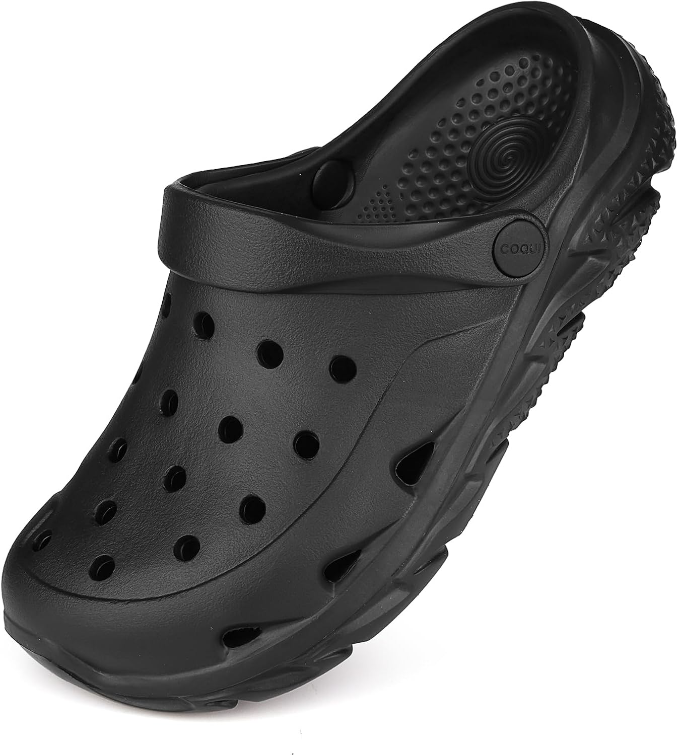 

Мужские и женские сабо, садовая обувь без застежки, сабо с поддержкой свода стопы, пляжные тапочки, сандалии, водная обувь для бассейна и душа Biuhfn, черный