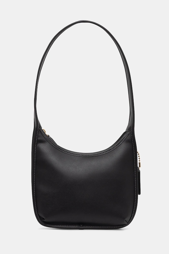 

Кожаная сумка curve zip bag Coach, черный