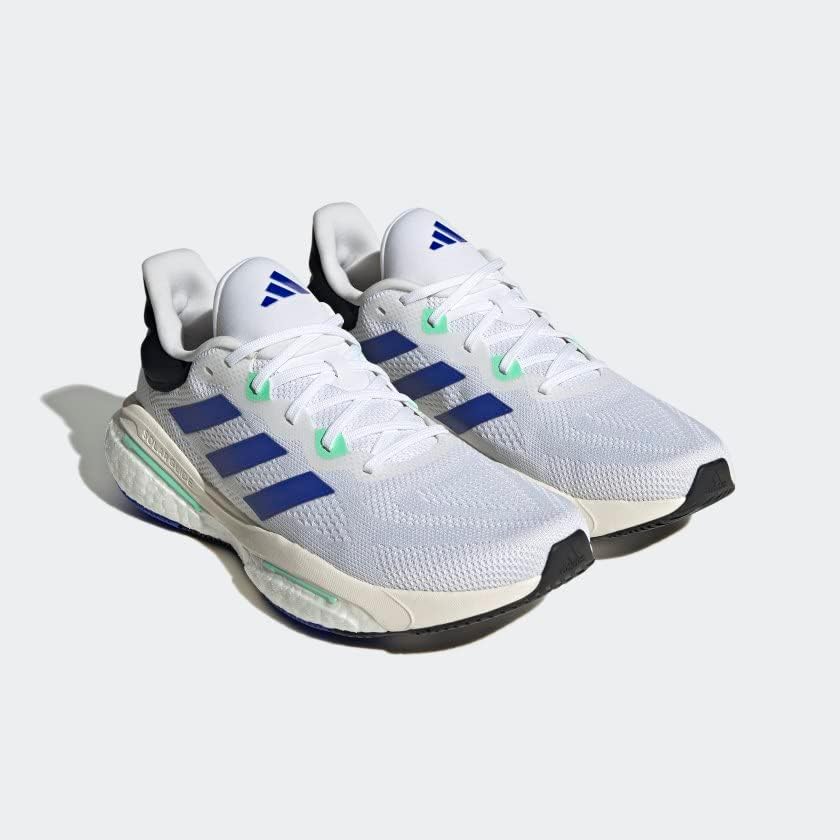 Мужские беговые кроссовки adidas Solarglide 6, белый/синий — фото 4