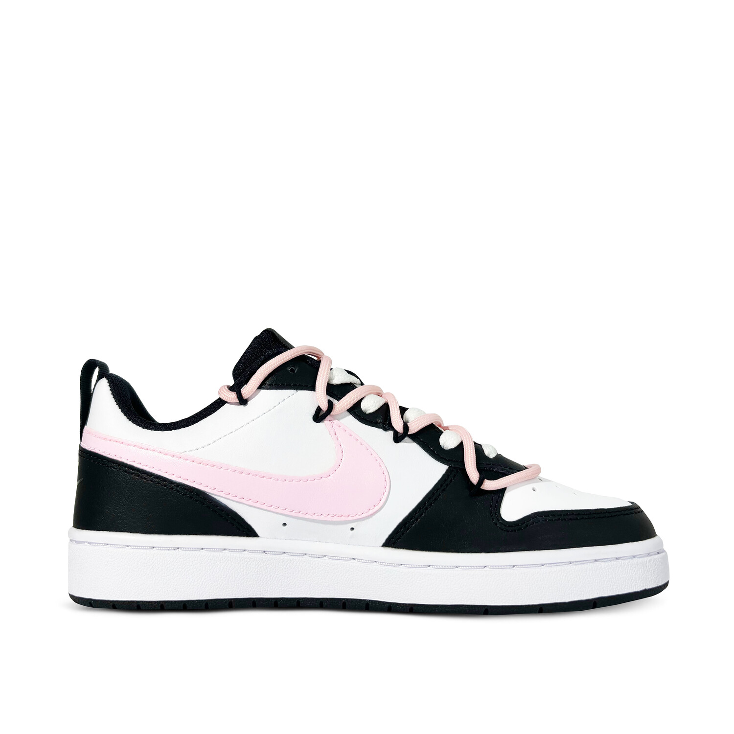 

Кроссовки Nike Court Borough Skateboard Shoes Women's Low-Top Black Pink, Черный, Кроссовки Nike Court Borough Skateboard Shoes Women's Low-Top Black Pink