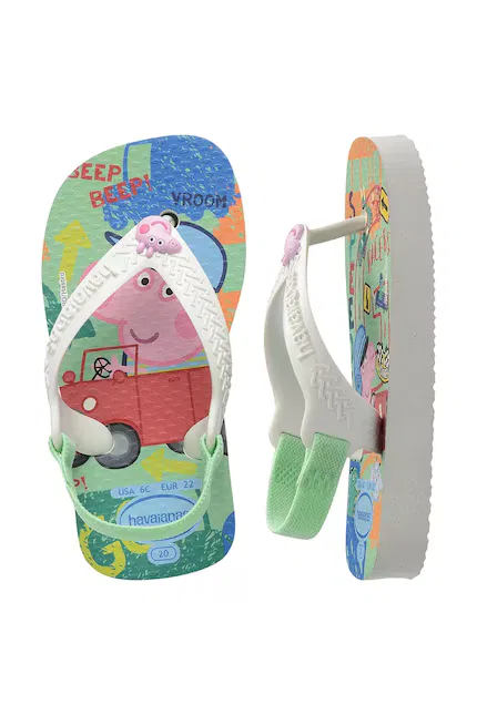 Вьетнамки детские с Peppa Pig Baby Peppa Pig Havaianas, зеленый — фото 4