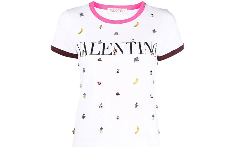 

Футболка женская белая Valentino SS22 Regular