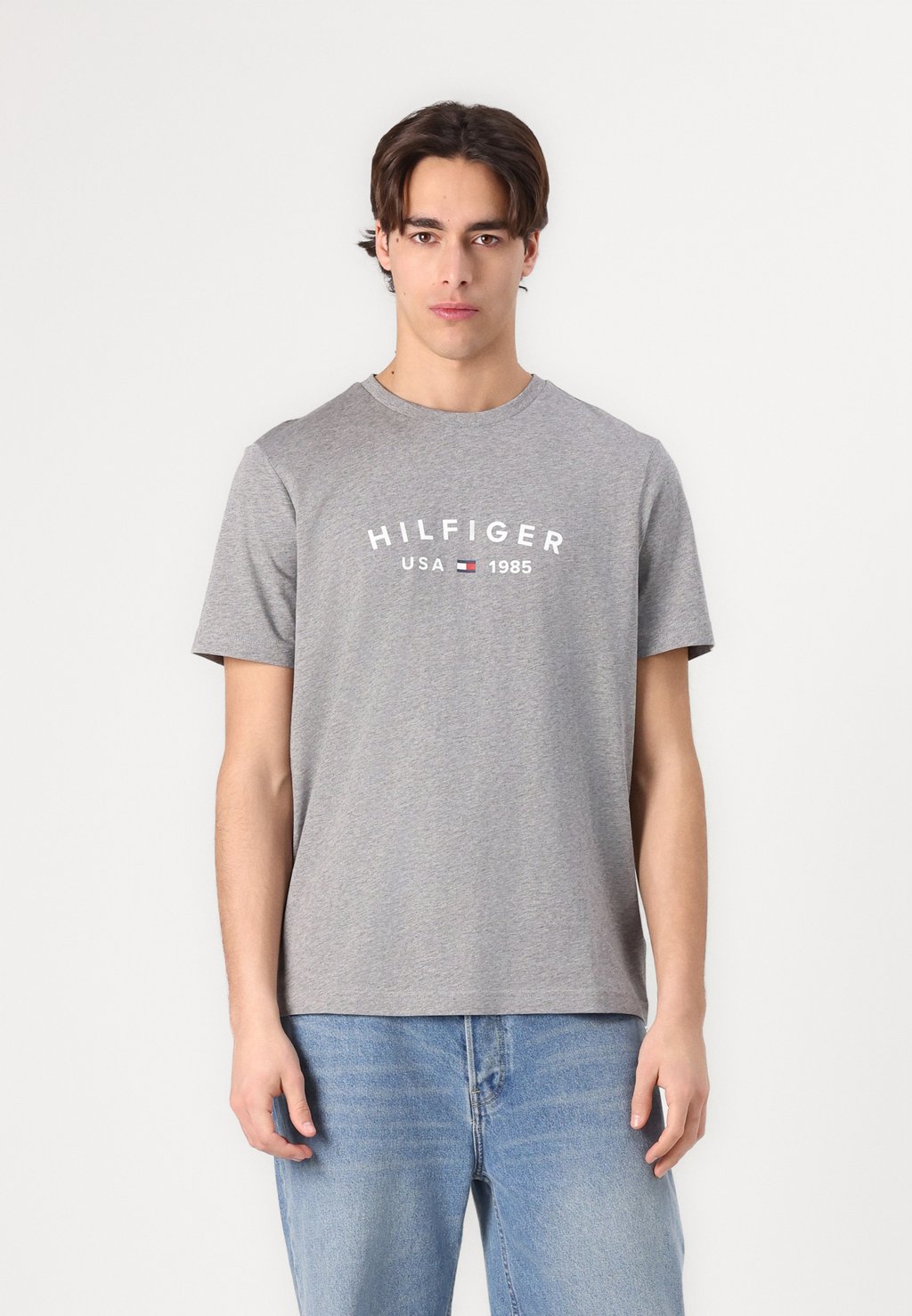 

Футболка с принтом FATHERS DAY TEE Tommy Hilfiger, пятнистый серый