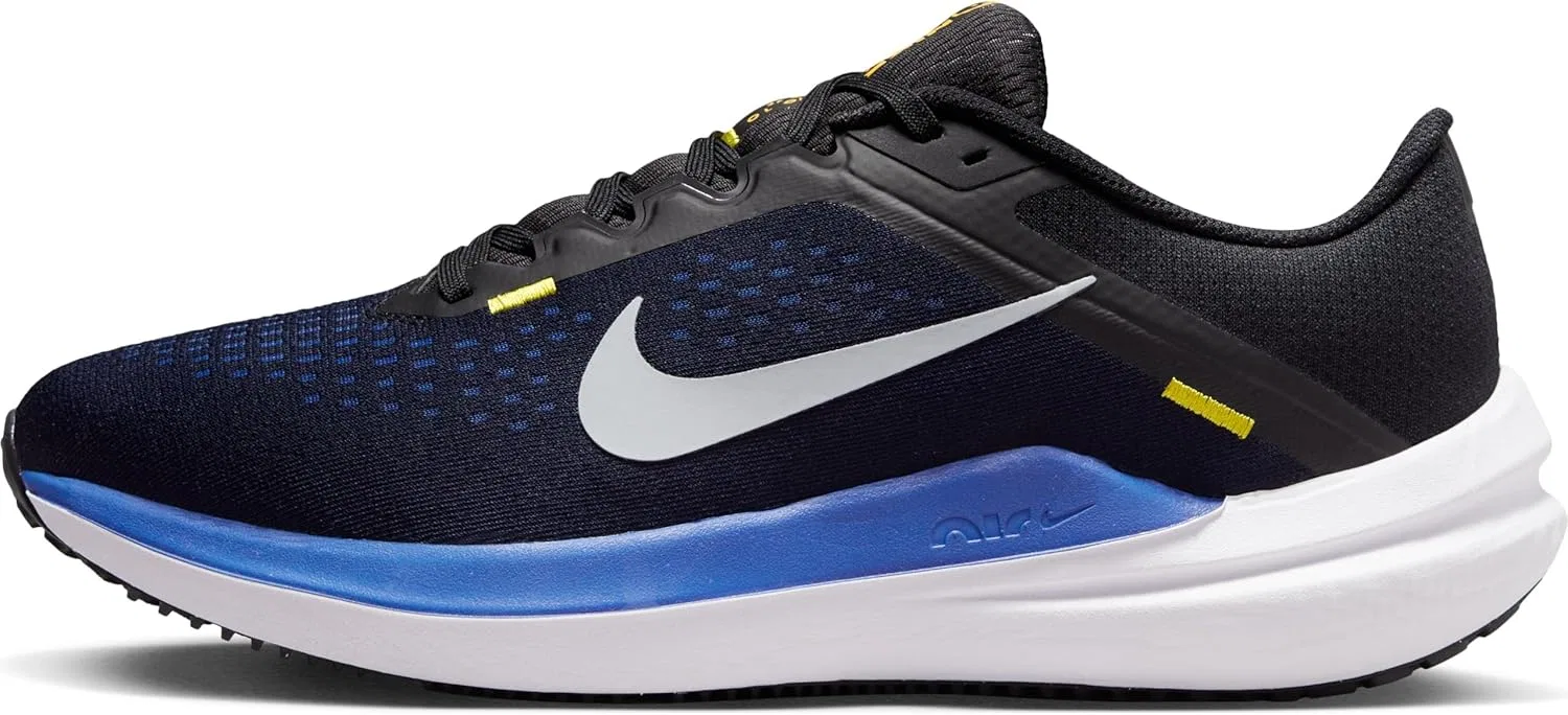 Мужские беговые кроссовки Nike Winflo DV4022, размер 10, Black Wolf Grey Racer Blue High Vol
