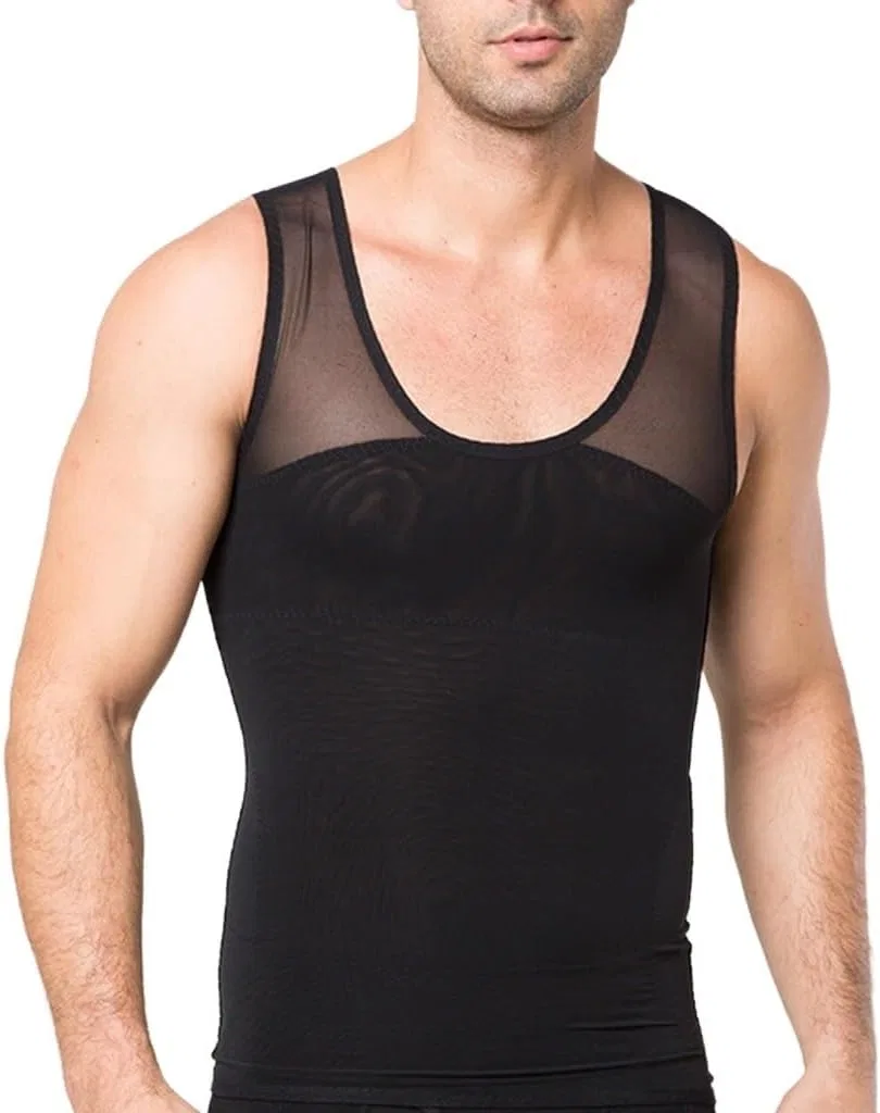 Футболка для коррекции фигуры, мужская, Black