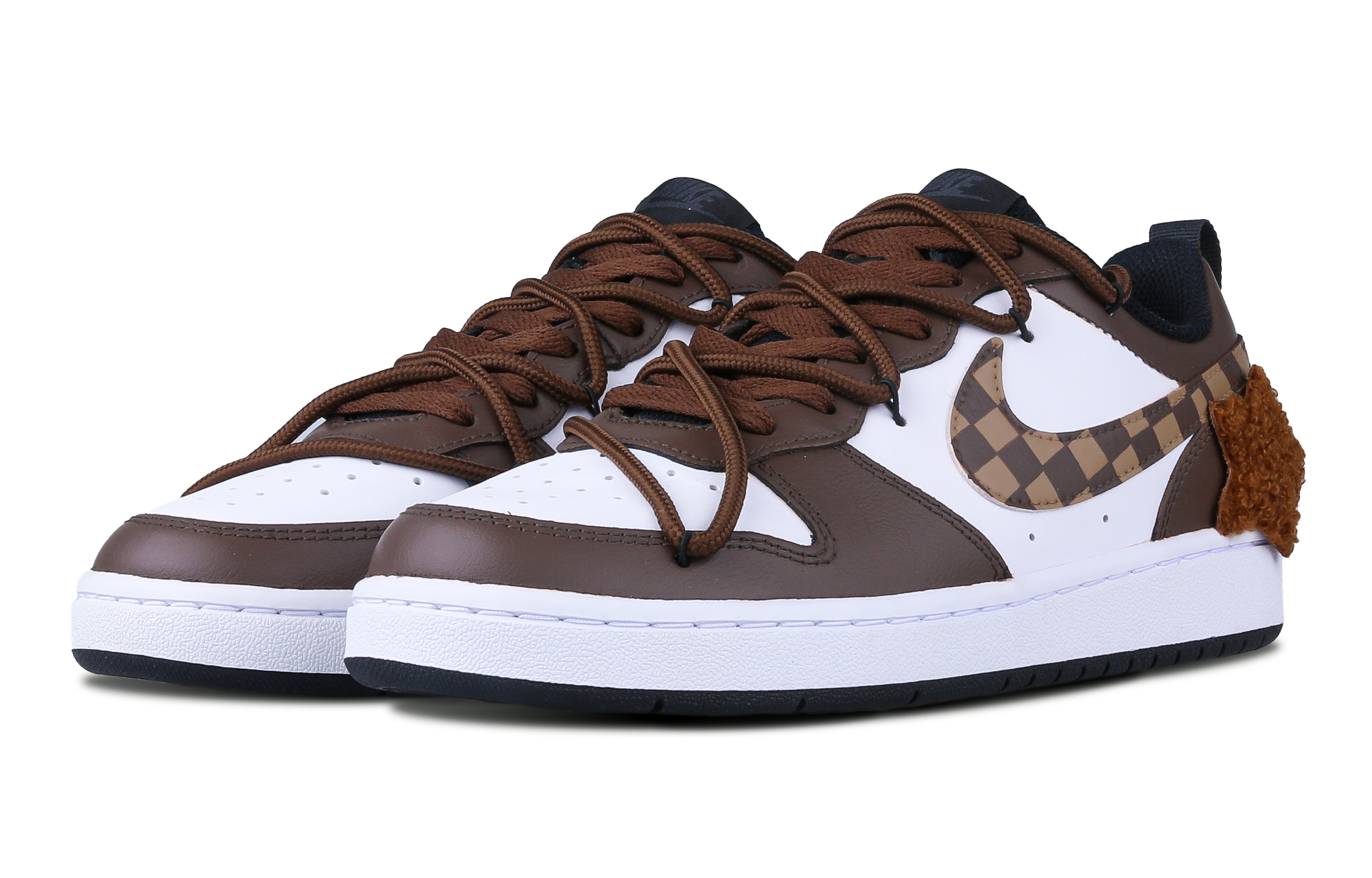 

Кроссовки Nike Court Borough Skateboarding Shoes Women's Low-top Brown, цвет Coffee