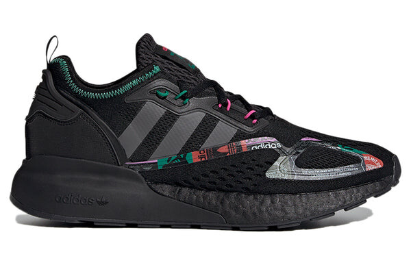 Кроссовки оригинал zx 2k boost Adidas, черный — фото 2