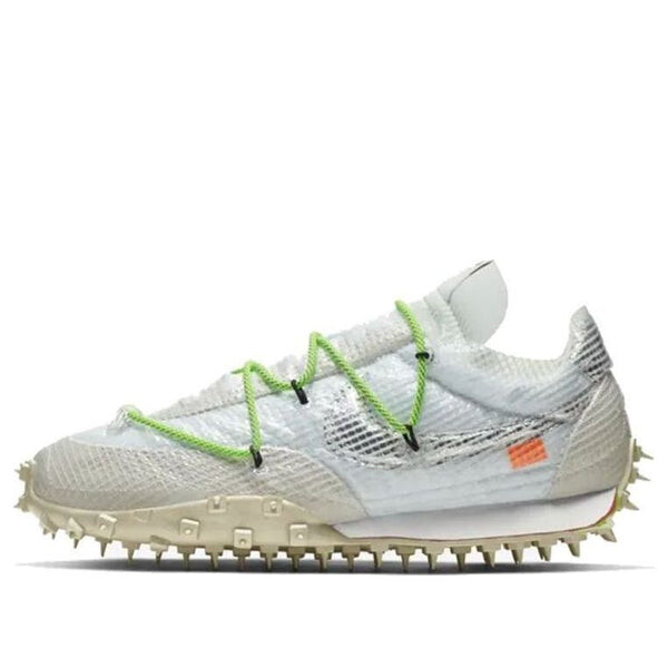 Кроссовки x off white waffle racer Nike, белый