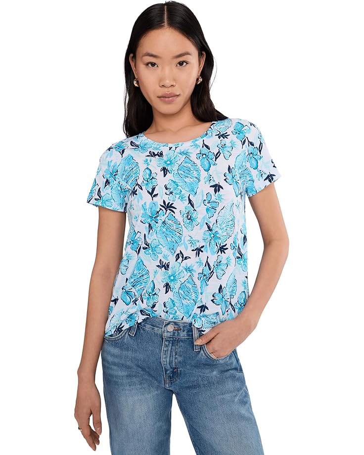 

Женская блузка с круглым вырезом Lilly Pulitzer Etta, Resort White Seashell Splendor, Белый, Женская блузка с круглым вырезом Lilly Pulitzer Etta, Resort White Seashell Splendor