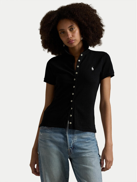 

Рубашка облегающего кроя 211939272004 Polo Ralph Lauren, черный